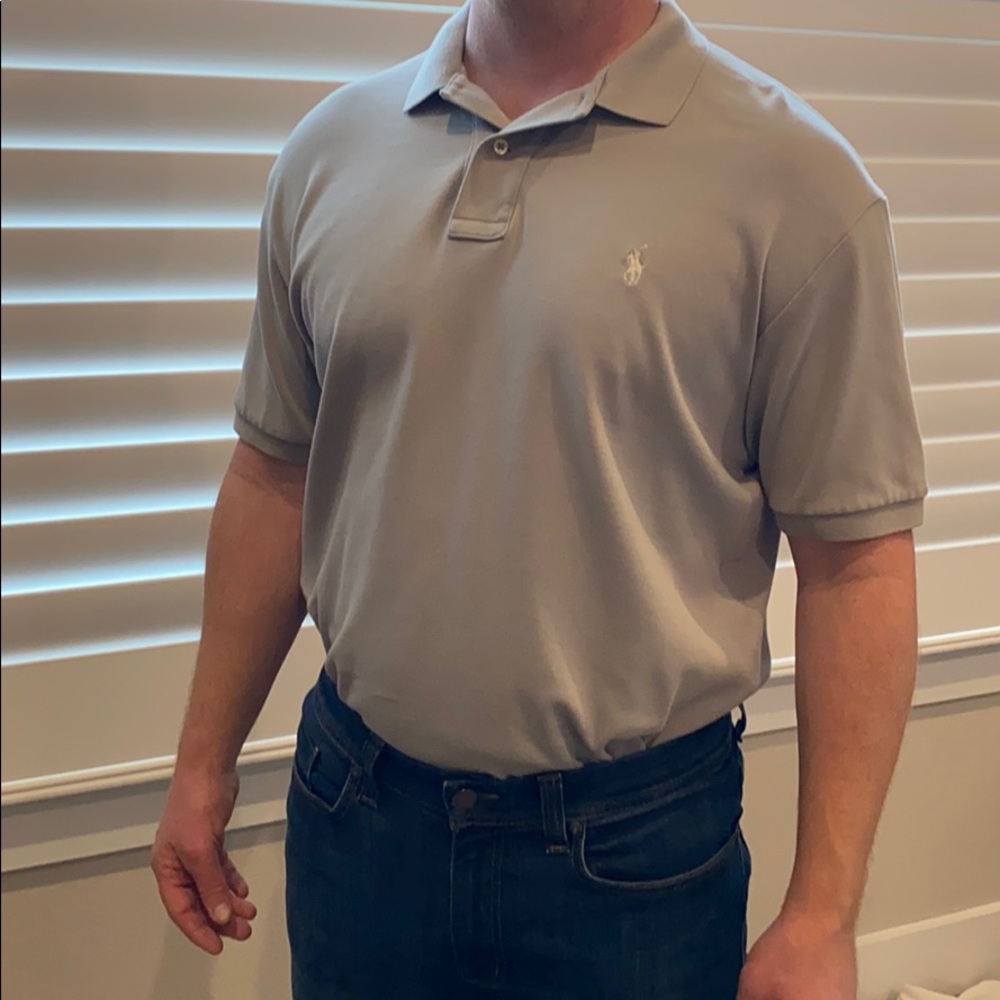 Gray Ralph Lauren Polo - L